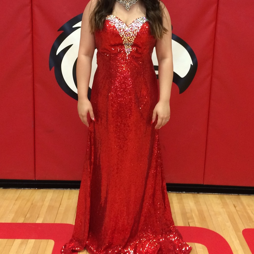 All sequin dress